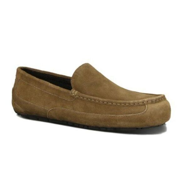UGG Australia Alder 1003419 Men's Chestnut Leather Slip On Casual Shoes UGG63 - Picture 1 of 1